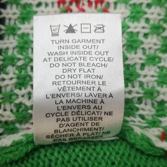 Ardene Ladies Size Small "Gangster Wrapper" Holiday Themed Sweater - Picture 5 of 9